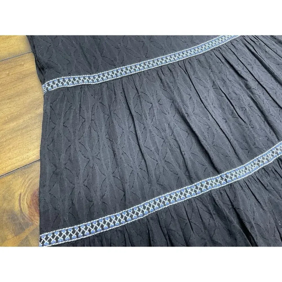 Tommy Bahama Women's Black Embroidered Tassel Tier Cover-Up Dress Size Small - Picture 11 of 11